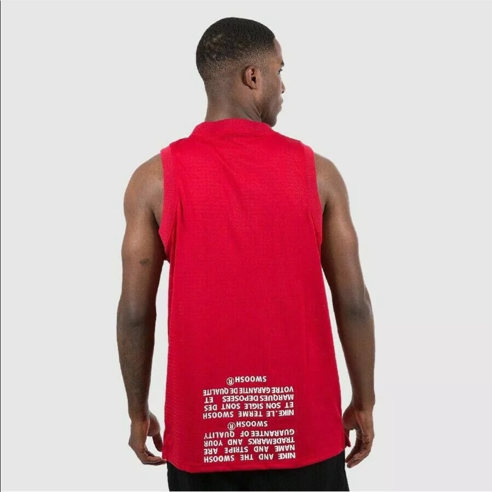 Nike Jordan Air Jumpman Mens Mesh Jersey Wings Bred Red Retro Size XL BQ8479-687 - Picture 3 of 10